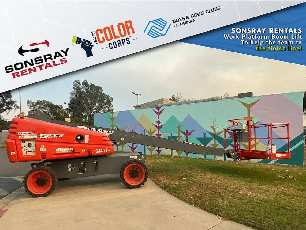 Sonsray Rentals Donates Work Platform to Project Color Corps
