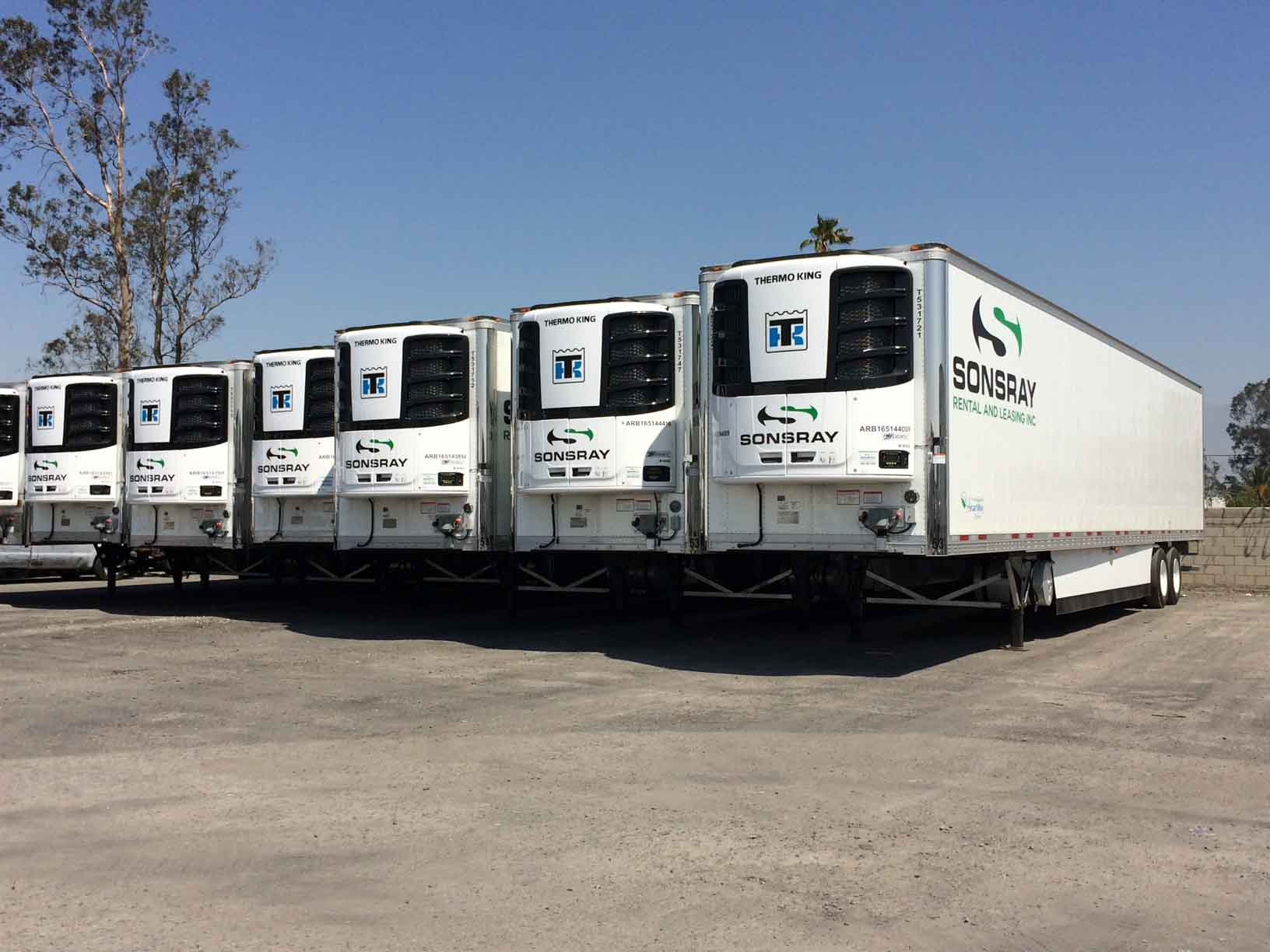 Single Temperature Refrigerated Trailers Sonsray Rental and Leasing